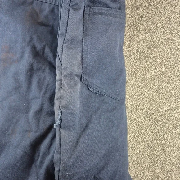 Walls Workwear Coveralls Mens Large Navy Blue Insulated Quilted Lined Winter - Picture 11 of 11